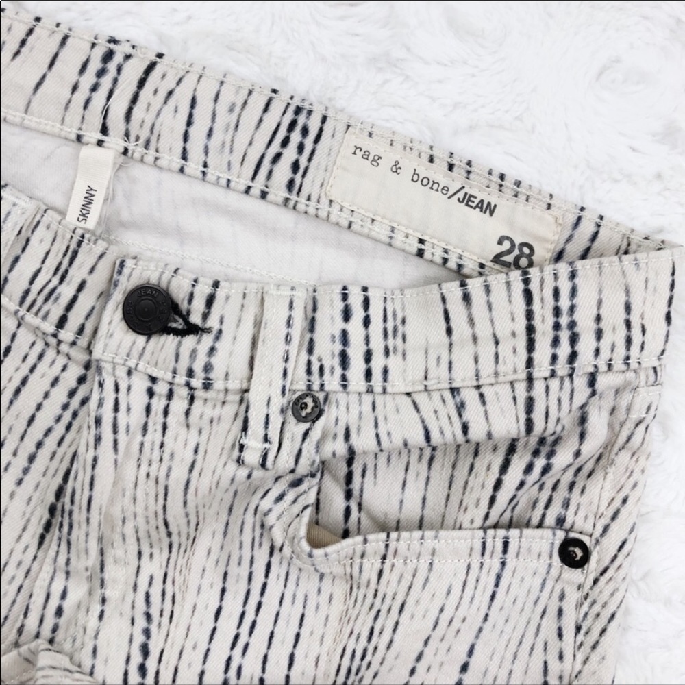❌SOLD❌ Rag & Bone Riptide Cream Ivory Skinny - Picture 4 of 8